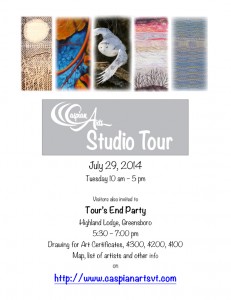 Caspian Arts Studio Tour announcement